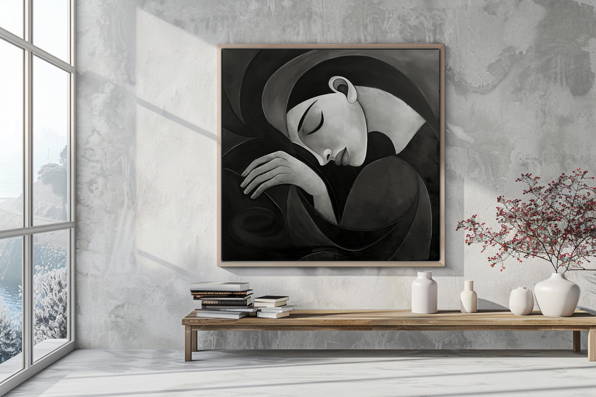 Monochromatic Contours | Artistic Abstract HD Digital Art Print | Digital Downloads| Printable Premium Digital Downloads |Abstract Living room Home Decor| PERSONA MEGA BUNDLE